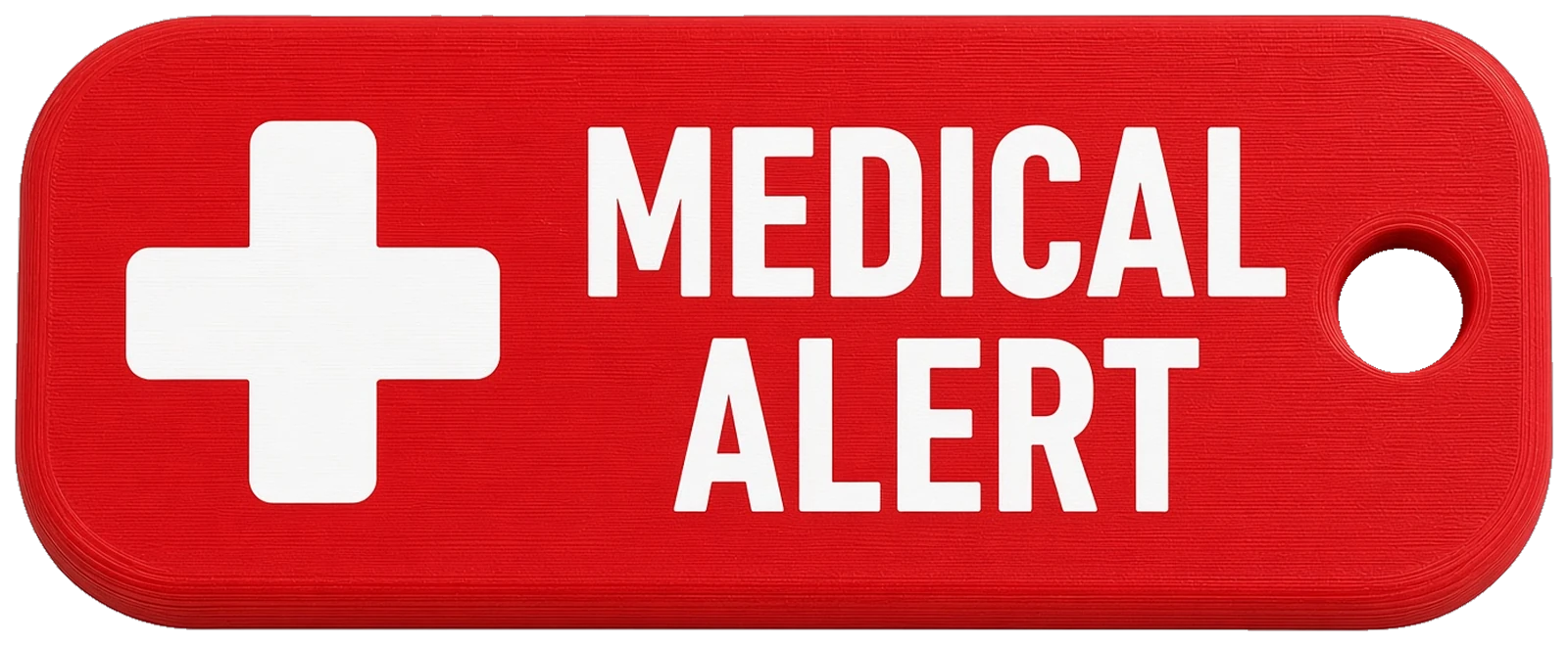 Medical Alert tag, front