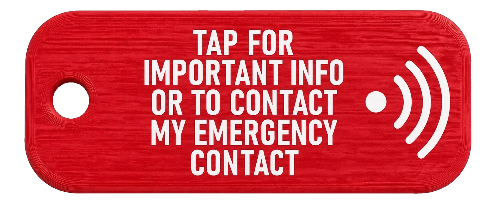 Memory Care tag, back